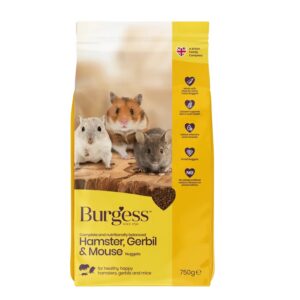 Burgess Excel hamstri, liivahiire ja hiire täissööt 750g