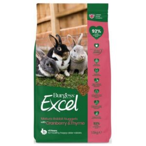 Burgess Excel seenior küüliku täissööt Mature Rabbit 1,5kg