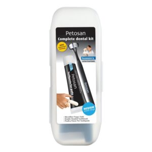 Petosan hambaharja ja hambapasta komplekt Complete Dental Kit hambahari koerale ja pasta