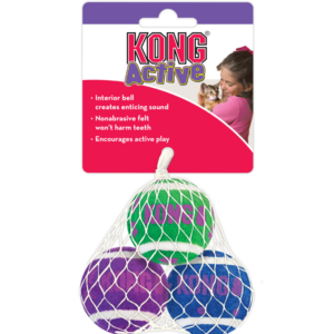 KONG tennisepallide komplet kassidele 3-pk Tennis Balls w/Bells