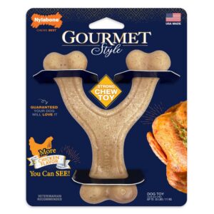Nylabone närimismänguasi Gourmet Style Strong Chew Wishbone Chicken
