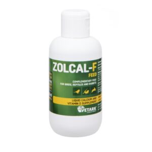Vedel kaltsiumi ja D3-vitamiini täiendsööt lindudele, roomajatele ja küülikutele Vetark Zolcal-F 120ml