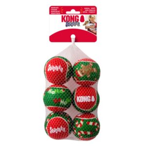 KONG Holiday SqueakAir pallid 6 tk M