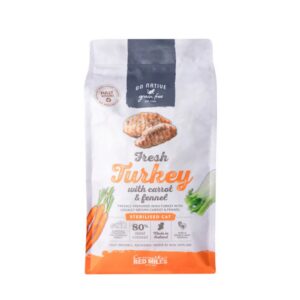 Go Native steriliseeritud kassi täissööt kalkun/porgand/apteegitill