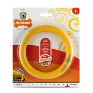 Nylabone Bacon Cheeseburger Extreme Ring Chew - vastupidav peekoni- ja juustuburgeri maitseline närimisrõngas