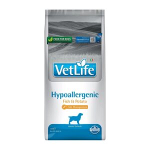 Farmina Kala ja Kartul hüpoallergeenne täissööt VetLife Canine Hypoallergenic Fish & Potato