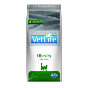 Farmina kehakaalu langetamiseks täissööt kassile VetLife Feline Obesity