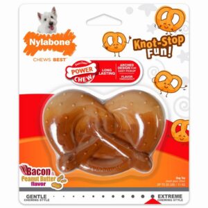 Nylabone närimise mänguasi Power Chew Pretzel Bacon & Peanut Butter