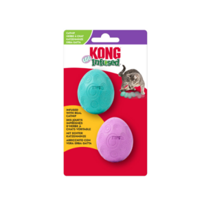 KONG naistenõgesega kassi mänguasjad Infused Catnip Egg 2tk