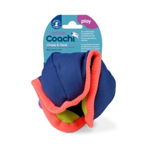 Coachi maiustega täidetav viskemänguasi Chase & Treat Navy, Lime & Coral